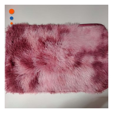 PACK4 ALFOMBRILLA GUINDA Y ROSADO RECTANGULAR DIMENSIONES 40X60CM PELUCHE Y+REGALO STICKER - 3