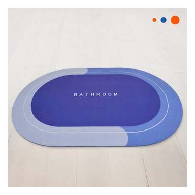 CUBIERTA DE PISO OVALADA PARA HOGAR Y CASA CON USO INTERIOR AZUL Y+LIGAS REGALO - 1