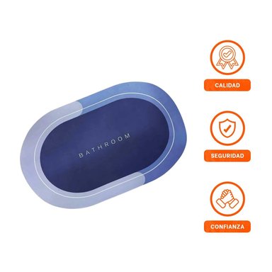 CUBIERTA DE PISO OVALADA PARA HOGAR Y CASA CON USO INTERIOR AZUL Y+LIGAS REGALO - 3