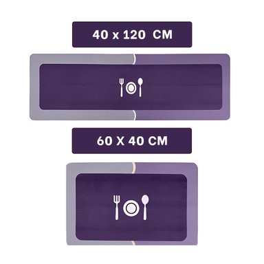 PACK6 PISO ANTIDESLIZANTE PARA COCINA Y AMBIENTES DEL HOGAR MORADO Y+REGALO STICKER - 4