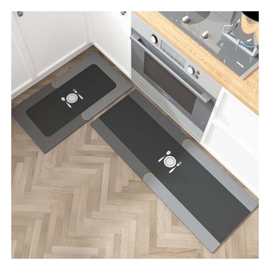 PACK6 ELEMENTO DE PISO ANTIDESLIZANTE PARA COCINA Y ZONAS DEL HOGAR NARANJA - 3