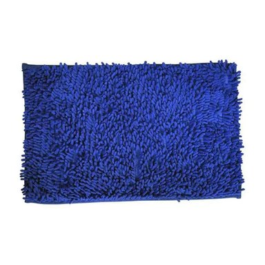 TAPETE RECTANGULAR DECORATIVO DE MICROFIBRA 40X60CM AZUL ELECTRICO PARA HOGAR Y+LIGAS REGALO - 3