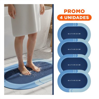 PACK4 TAPIZ OVALADO PARA ESPACIOS DE CASA Y HOGAR CON FACIL ADAPTACION CELESTE Y+REGALO STICKER - 1