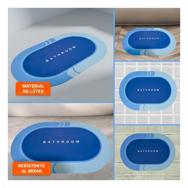 PACK4 TAPIZ OVALADO PARA ESPACIOS DE CASA Y HOGAR CON FACIL ADAPTACION CELESTE Y+REGALO STICKER - 2