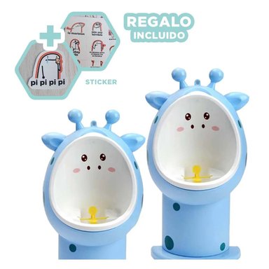 POTTY INFANTIL DE FIRAJA LIGERO Y SEGURO PARA ENTRENAMIENTO CELESTE Y+REGALO STICKER - 1