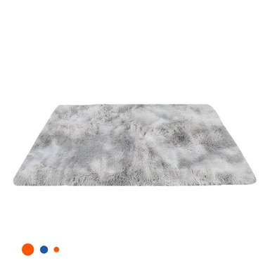 TAPETE RECTANGULAR PLOMO CON TEXTURA PELUCHE 40X60CM Y+LIGAS REGALO - 3