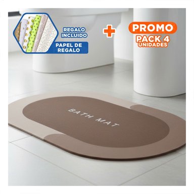 PACK4 ALFOMBRA OVALADA DECORATIVA PARA AMBIENTES DE CASA Y HOGAR CON USO DIARIO Y+PAPEL REGALO - 1
