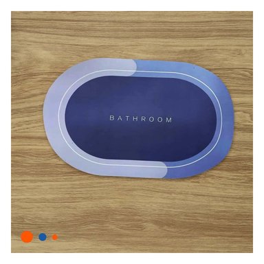 PACK12 TAPIZ OVALADO PARA USO INTERIOR EN CASA Y HOGAR AZUL - 5