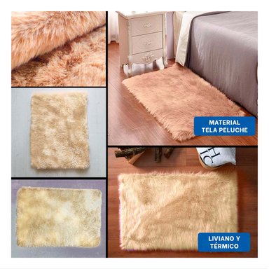 PACK12 BASE DE PELUCHE RECTANGULAR DIMENSIONES 40X60CM CAMELLO Y CREMA Y+PAPEL REGALO - 2