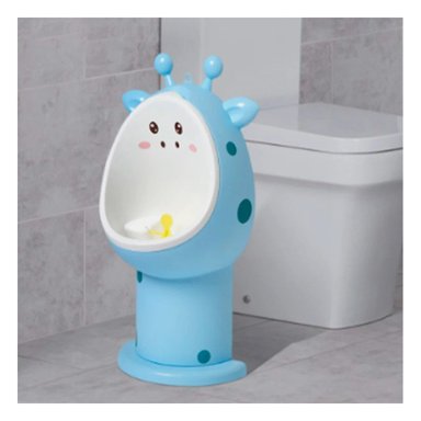 PACK6 ORINAL DE FIRAJA PARA NINOS CON DISEÑO COLORIDO Y BASE SEGURA CELESTE - 3