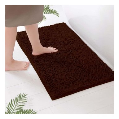 PACK12 ALFOMBRILLA RECTANGULAR PARA AMBIENTES DE MICROFIBRA 40X60CM MARRON - 2