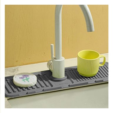 SUPERFICIE DE DRENAJE DE SILICONA CON RAYAS PLOMO PARA CASA Y+LIGAS REGALO - 2