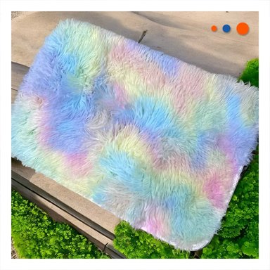 TAPETE RECTANGULAR DIMENSIONES 40X60CM CON TEXTURA PELUCHE MULTICOLOR - 2