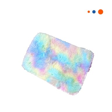 PACK4 ALFOMBRA MULTICOLOR CON TEXTURA PELUCHE RECTANGULAR 40X60CM Y+PAPEL REGALO - 3