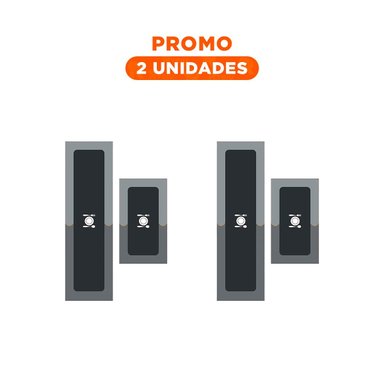 PACK2 TAPETE DE PISO CON FUNCION ANTIDESLIZANTE PARA COCINA PLOMO - 1