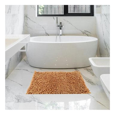 PACK12 ALFOMBRILLA RECTANGULAR LIVIANA DE MICROFIBRA 40X60CM MOSTAZA - 2