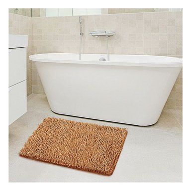 PACK12 ALFOMBRILLA RECTANGULAR LIVIANA DE MICROFIBRA 40X60CM MOSTAZA - 3