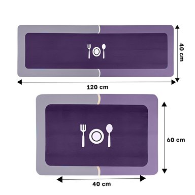 PACK6 SOLUCION ANTIDESLIZANTE DE PISO PARA COCINA Y HOGAR MORADO Y+PAPEL REGALO - 4