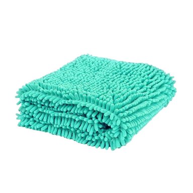 ACCESORIO OVALADO DE MICROFIBRA 40X60CM TURQUEZA PARA DECORACION INTERIOR Y+PAPEL REGALO - 1