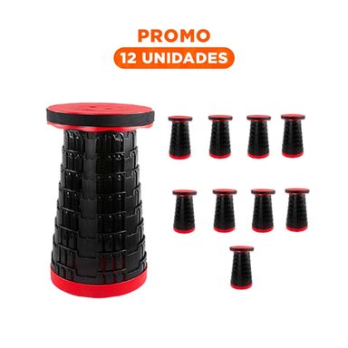 PACK12 BANCO DURADERO 3 SEGUROS PORTATILES TAPA ROJO CENTRO NEGRO PARA JARDIN Y+REGALO STICKER - 1