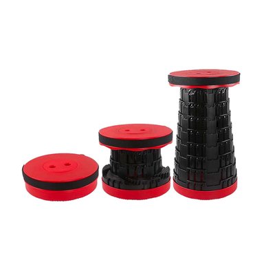 PACK4 ASIENTO RESISTENTE 3 SEGUROS PORTATILES TAPA ROJO CENTRO NEGRO PARA SALON Y+PAPEL REGALO - 3