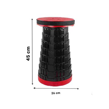 PACK4 ASIENTO RESISTENTE 3 SEGUROS PORTATILES TAPA ROJO CENTRO NEGRO PARA SALON Y+PAPEL REGALO - 4