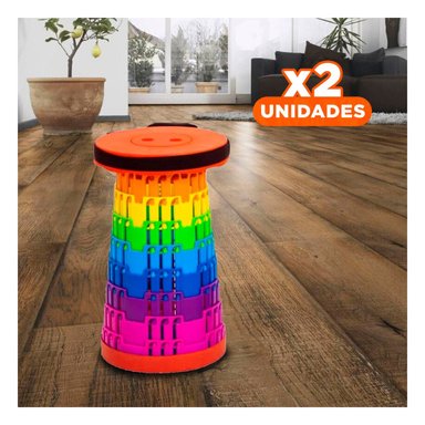 PACK2 MUEBLE PRACTICO PLEGABLE CON SEGUROS PARA HOGAR Y+REGALO STICKER - 1
