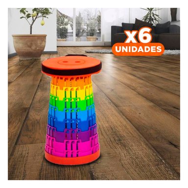 PACK6 MUEBLE FUNCIONAL PLEGABLE CON SEGUROS PARA HOGAR Y+REGALO STICKER - 1