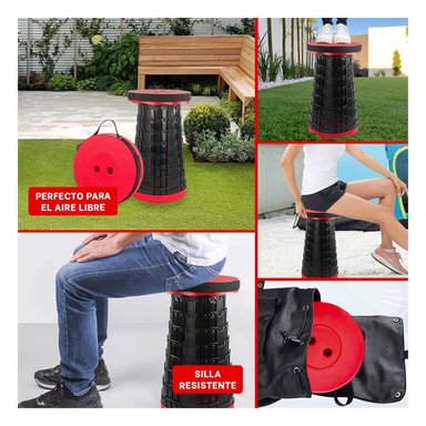 REPOSERA COMPACTA 3 SEGUROS PORTATILES TAPA ROJO CENTRO NEGRO PARA HOGAR Y+LIGAS REGALO - 5