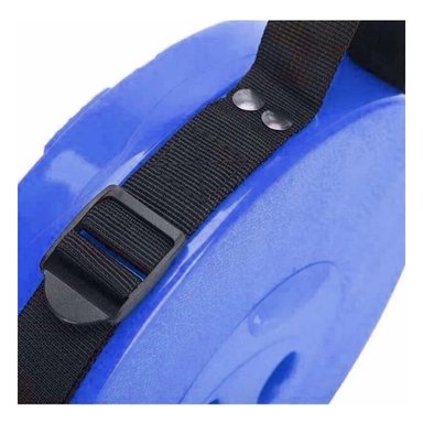 PACK2 ASIENTO ERGONOMICO 3 SEGUROS PORTATIL TAPA AZUL CENTRO NEGRO PARA OFICINA Y TERRAZA - 3