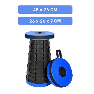 PACK2 ASIENTO ERGONOMICO 3 SEGUROS PORTATIL TAPA AZUL CENTRO NEGRO PARA OFICINA Y TERRAZA - 4