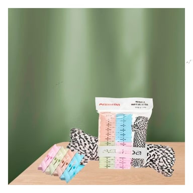 PACK6 PERCHA DE DORMITORIO Y CUERDA MULTICOLOR PARA CASA Y+REGALO STICKER - 5