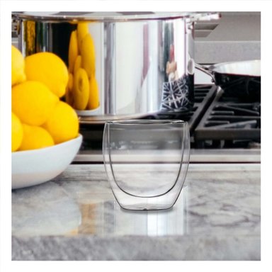 PACK2 TAZA 100 ML EN BOROSILICATO DOBLE CAPA PARA ESPRESSO COLOR TRANSPARENTE - 3
