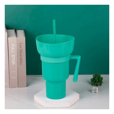 PACK4 VASO 2 EN 1 VERDE EN MATERIAL ABS PARA EXPERIENCIA COMODA Y PRACTICA - 5