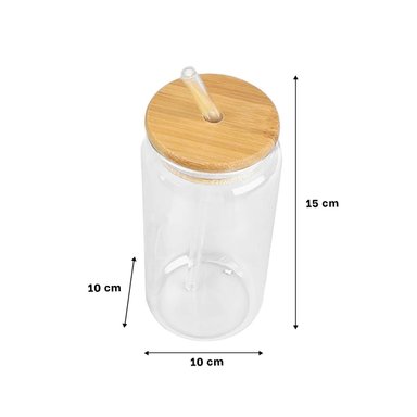 PACK12 FRASCO PRACTICO DE VIDRIO 500ML CON TAPA Y SORBETE Y+REGALO STICKER - 4