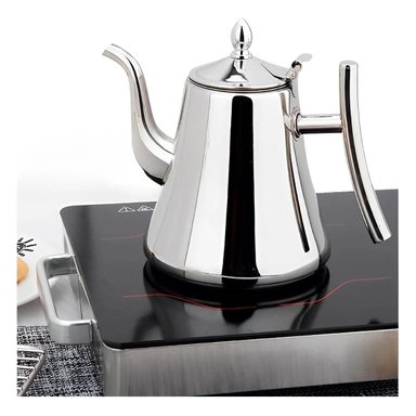 PACK2 EXTRACTOR CAFETERA DE 2,0L CON FILTRO PLATEADO MODERNO Y ELEGANTE Y+PAPEL REGALO - 5