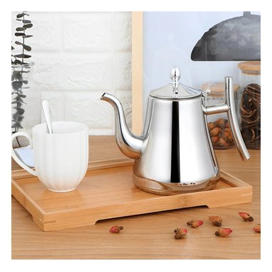 PACK4 INFUSOR CAFETERA DE 2,0L CON FILTRO PLATEADO ELEGANTE Y MODERNA Y+REGALO STICKER - 3
