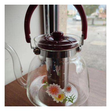 PACK12 CALDERA CON TAPA GUINDA 850ML EN CUERPO TRANSPARENTE PARA COCINA Y+REGALO STICKER - 5