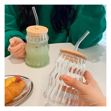 PACK12 FRASCO MODERNO 500 ML CON DISENO CURVAS Y TAPA SEGURA - 2