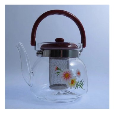 PACK2 JARRA TRANSPARENTE 1100ML CON DETALLE GUINDA PARA ORGANIZACION EN COCINA Y+PAPEL REGALO - 2