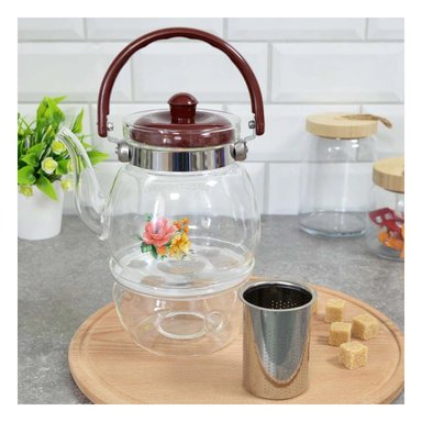 PACK12 CALDERA CON TAPA GUINDA 600ML EN CUERPO TRANSPARENTE PARA COCINA Y+REGALO STICKER - 5
