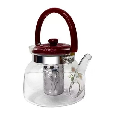 PACK2 JARRA ELEGANTE PARA HOGAR Y OFICINA 1400ML GUINDA Y+REGALO STICKER - 2