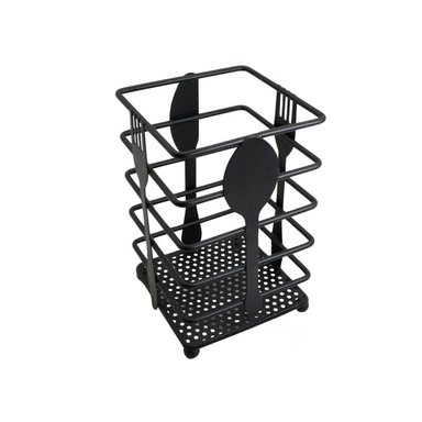 PACK6 SOPORTE PARA CUBIERTOS EN MESA RECTANGULAR DE METAL COLOR NEGRO Y+REGALO STICKER - 2