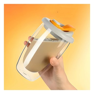 PACK2 TERMO DE VIDRIO DOBLE AISLANTE CON TAPA DE SILICONA 450 ML Y+REGALO STICKER - 3