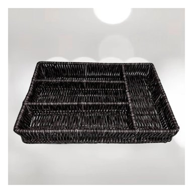 PACK4 SEPARADOR NEGRO PARA ORGANIZAR CUBIERTOS EN COCINA Y+PAPEL REGALO - 5