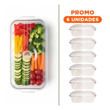 PACK6 TABLERO ACRILICO CON TAPA RECTA Y DESAGUE PARA COCINA 30X20X15CM - 1