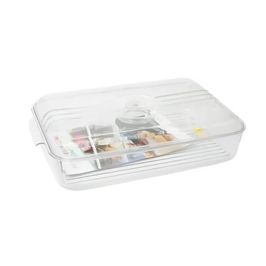 PACK12 CAJA DE COCINA CON AGARRE 30X16X6CM TRANSPARENTE Y+REGALO STICKER - 2