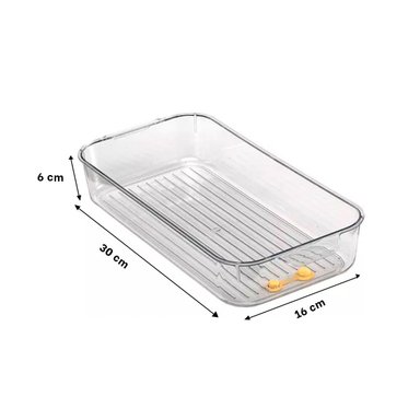 PACK12 CAJA DE COCINA CON AGARRE 30X16X6CM TRANSPARENTE Y+REGALO STICKER - 4