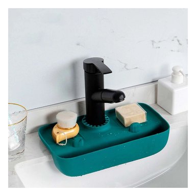 PACK6 ESCURRIDOR DE SILICONA VERDE PARA LAVADERO CON ESTILO FUNCIONAL Y+PAPEL REGALO - 2