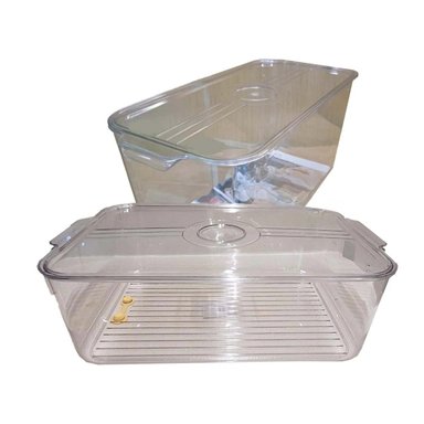 PACK6 CAJA MULTIUSO PRACTICA 30X15X15CM TRANSPARENTE Y+REGALO STICKER - 2